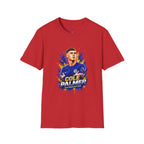 Soccer Player Graphic T-Shirt — 'England Legend' Blue Splash Design