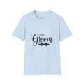 Groom T-Shirt — 'The Groom' Wedding Tee with Bowtie Graphic