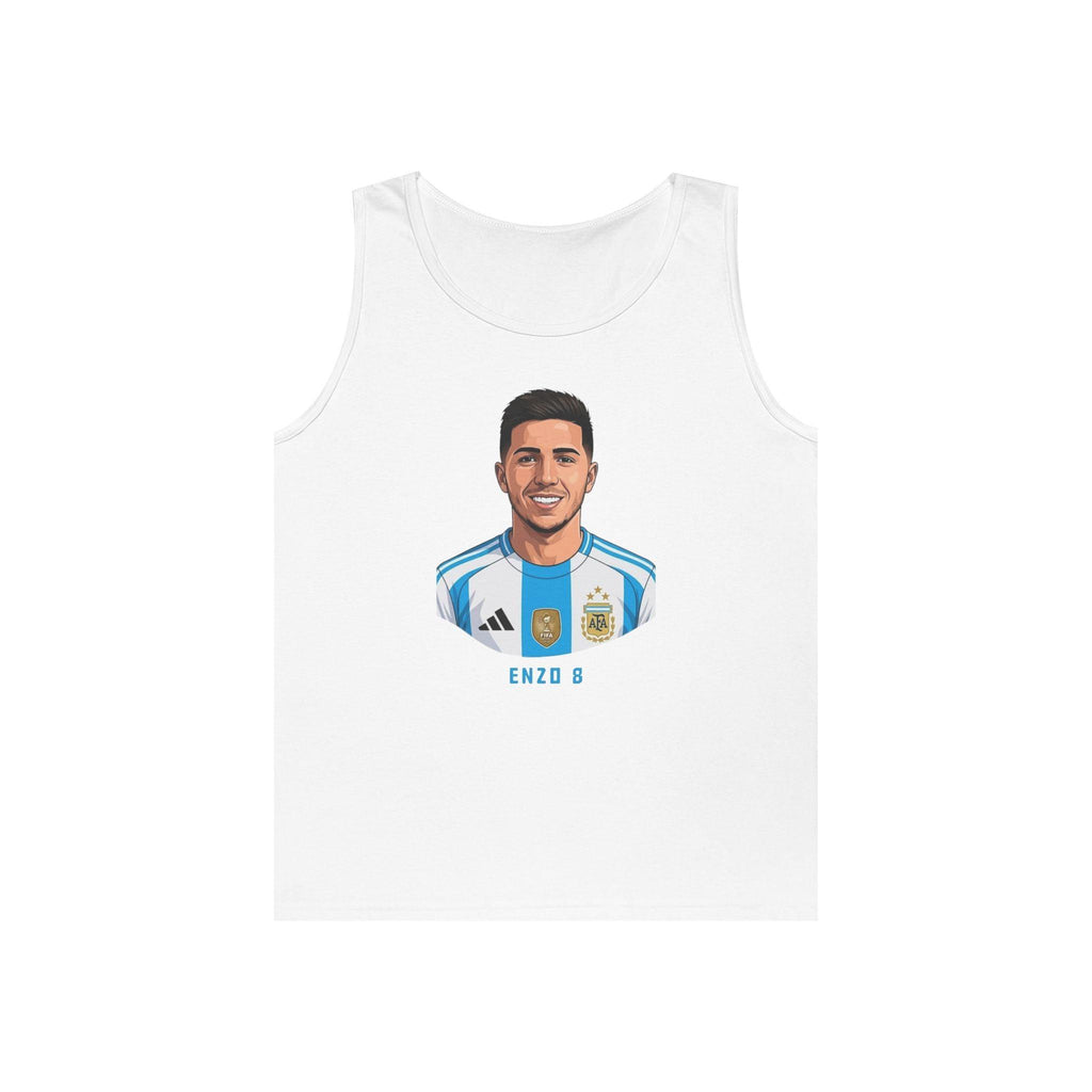 "I am Here to Stay" Argentina Soccer Star Tank Top — Jersey Portrait World Cup 2026.