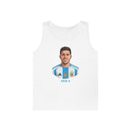 "I am Here to Stay" Argentina Soccer Star Tank Top — Jersey Portrait World Cup 2026.