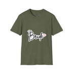Bride T-Shirt — "The Bride" Bachelorette Tee with Heart