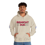 Unisex Midnight Run Hoodie — Retro Palm Beach Graphic Hooded Sweatshirt.