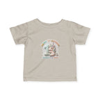 Infant Tee — 'Happy 1st Birthday' Pastel Unicorn Celebrate & Share