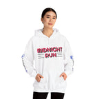 Unisex Midnight Run Hoodie — Retro Palm Beach Graphic Hooded Sweatshirt.
