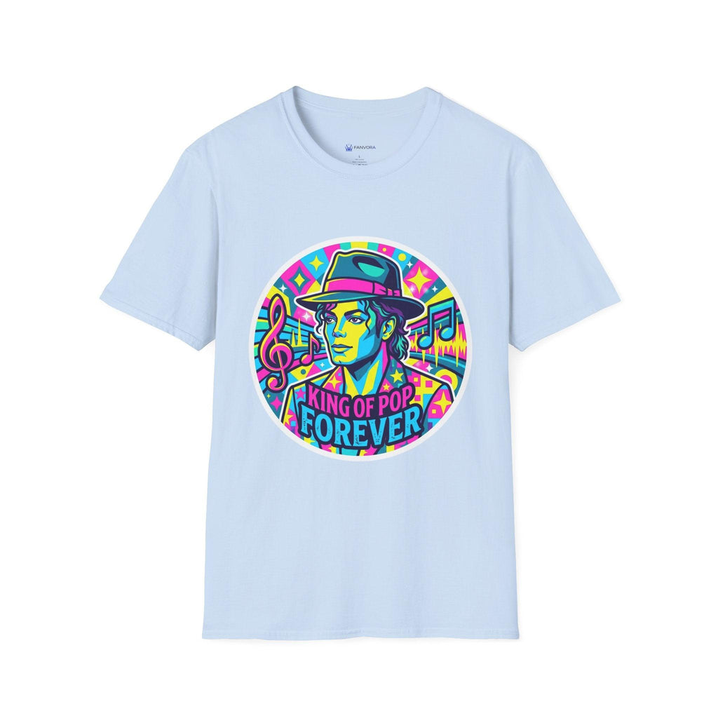 T-Shirt — King of Pop Forever Retro Neon Graphic Tee.