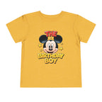 Toddler Tee — "The Birthday Boy" Cartoon Mouse Party Shirt