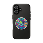 Matte Black iPhone Tough Cases 12 to 17 Pro Max  — "King of Pop Forever" Retro Pop Art Phone Case