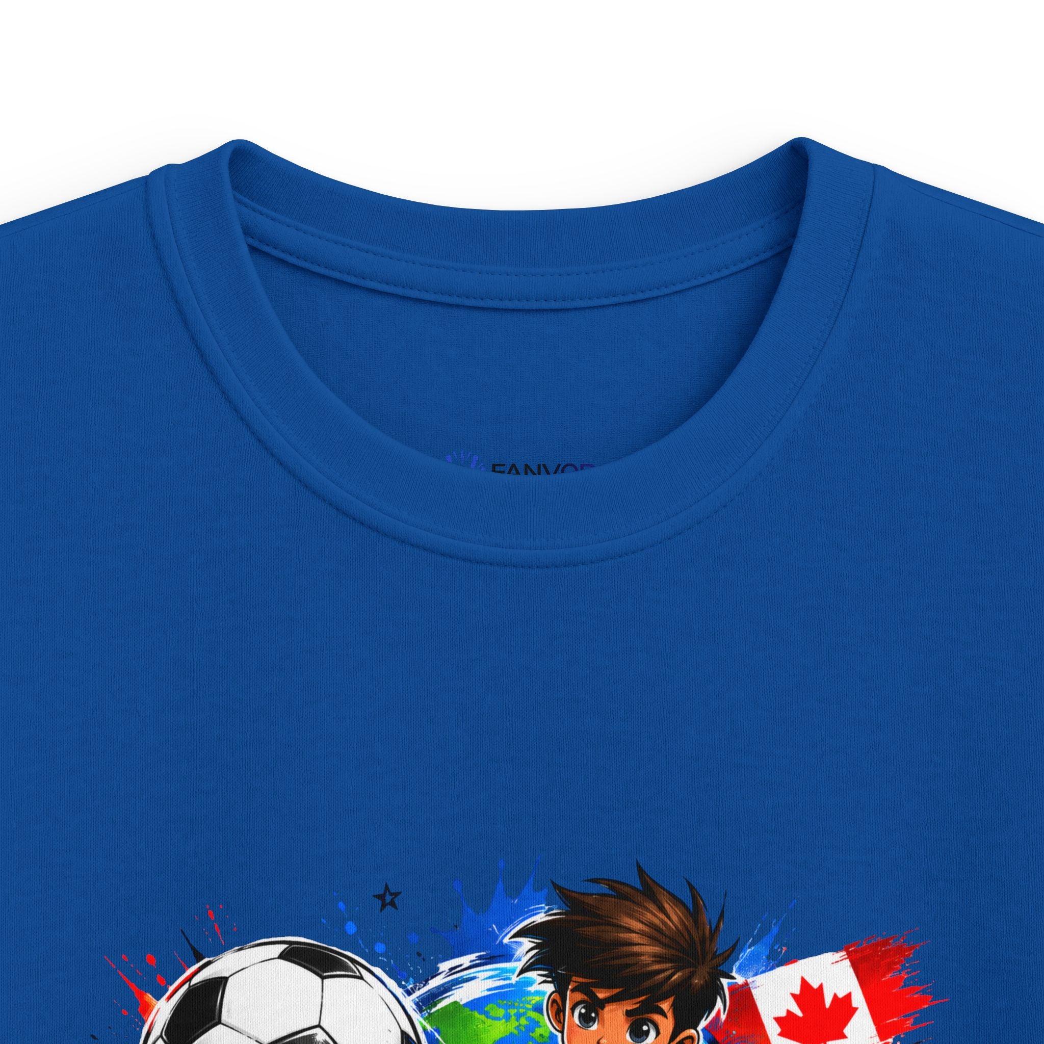 Kids Soccer  2026 Tee cartoon character