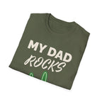 Bold My Dad Rocks cotton tee