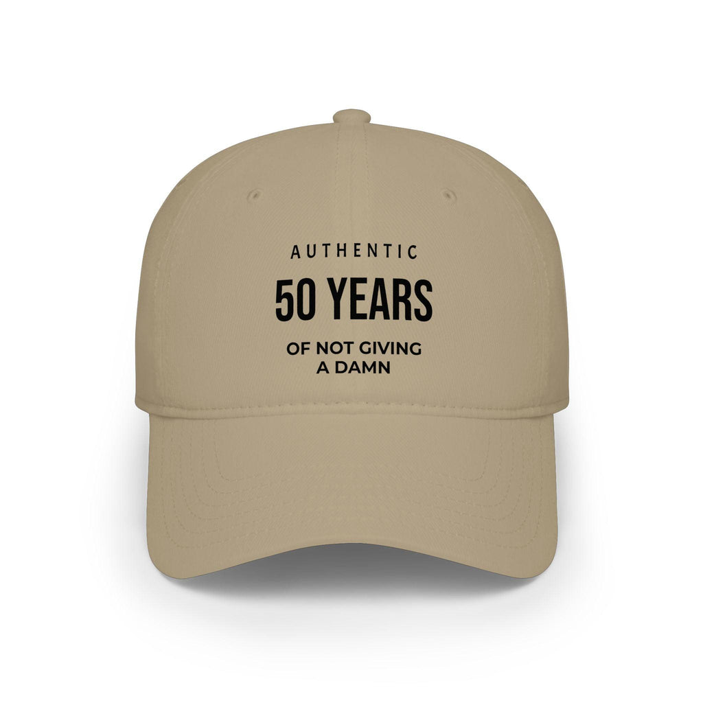 50 Years of Not Giving a Damn embroidered cap