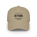 50 Years of Not Giving a Damn embroidered cap