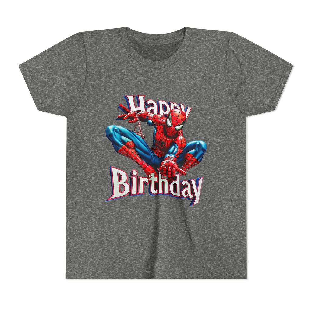 Spider Hero "Happy Birthday" Youth Tee