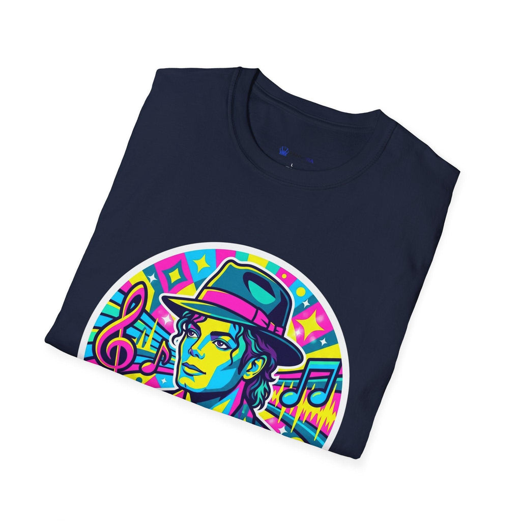 T-Shirt — King of Pop Forever Retro Neon Graphic Tee.