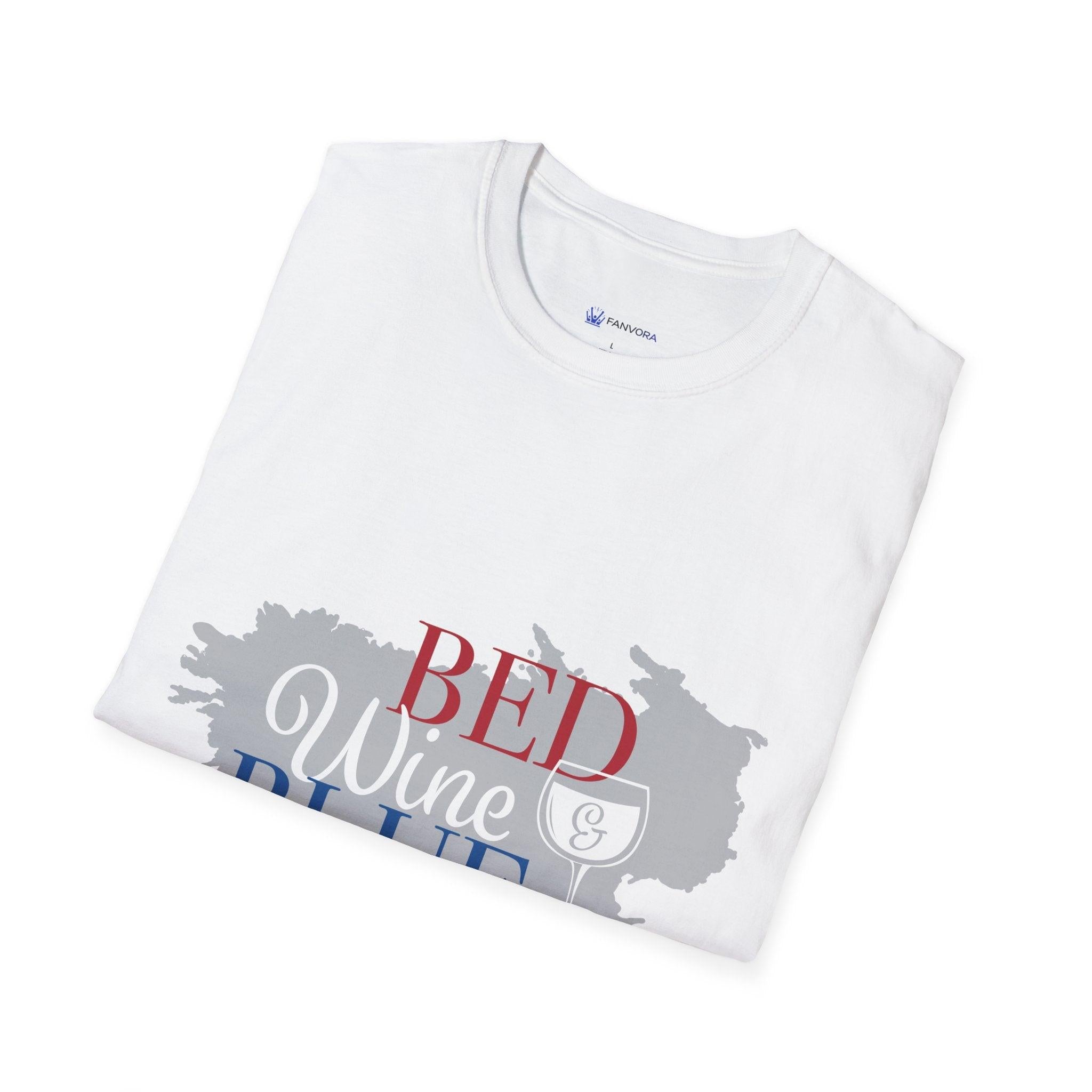 Red Wine Blue patriotic t-shirt design