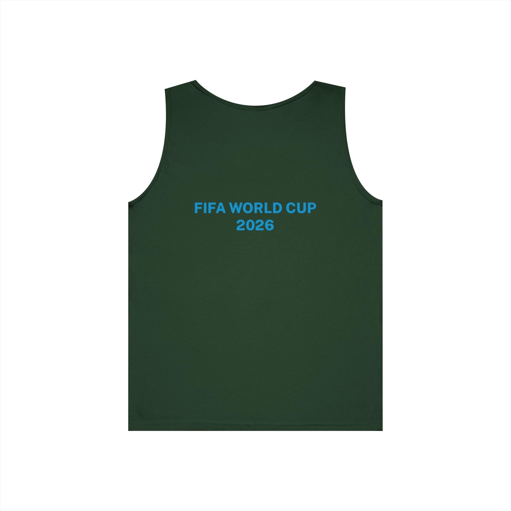 "I am Here to Stay" Argentina Soccer Star Tank Top — Jersey Portrait World Cup 2026.
