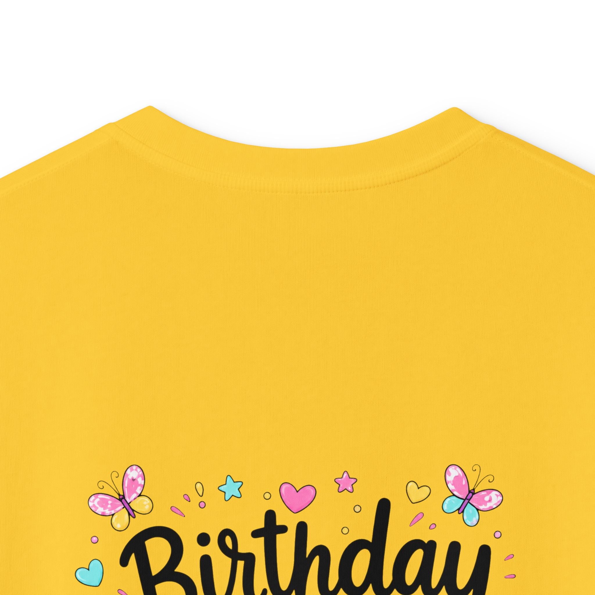 Kids Tee — ‘I Was 6 Now I’m 7’ Birthday Girl Cute Floral Design