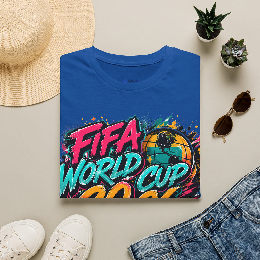 Soccer 2026 T-Shirt —  Bright color splash Graphic Tee.