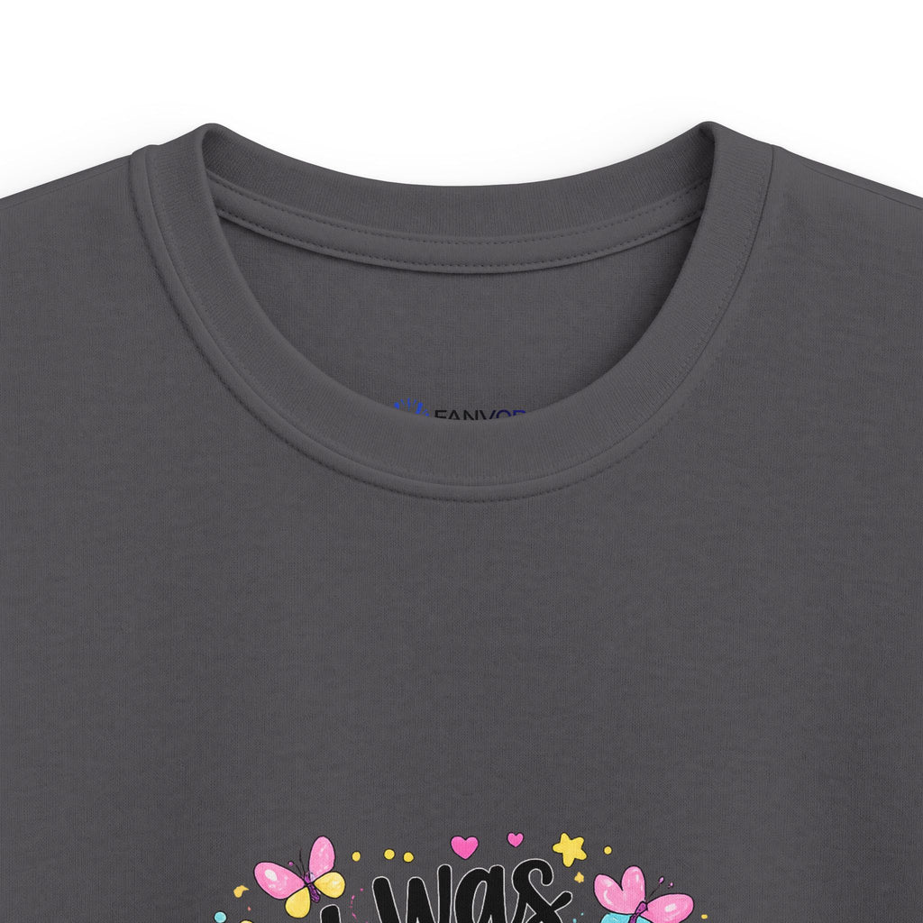 Kids Tee — ‘I Was 6 Now I’m 7’ Birthday Girl Cute Floral Design