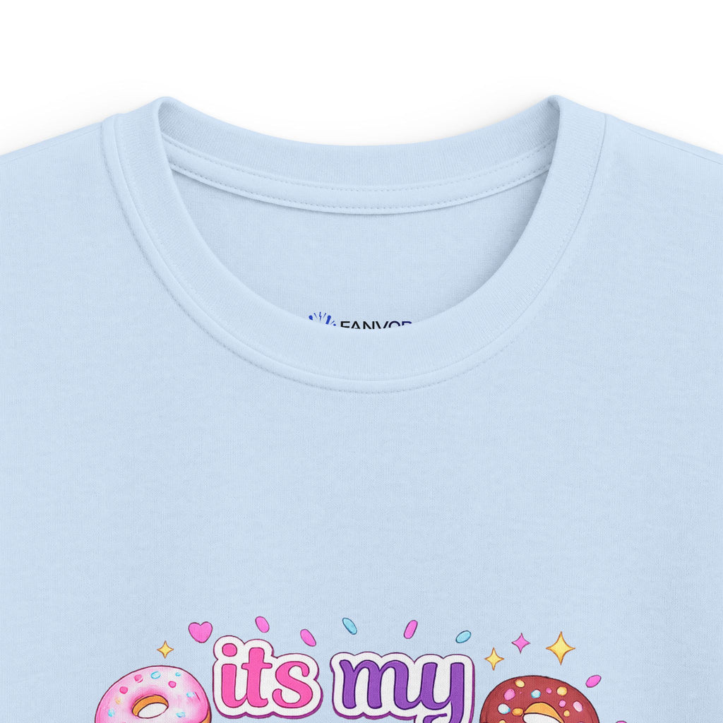 Kids 10th Birthday T-Shirt — “It's My 10th Birthday” Fun Donut Design