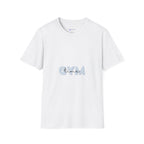 Gym Vibes T‑Shirt — Minimal Light Blue 'GYM' Graphic Tee