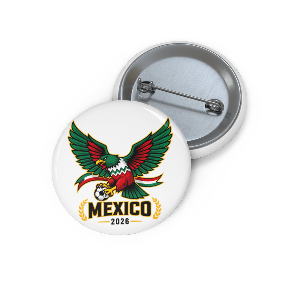 Mexico 2026 Eagle Soccer Pin Button — Football Fan Lapel Badge