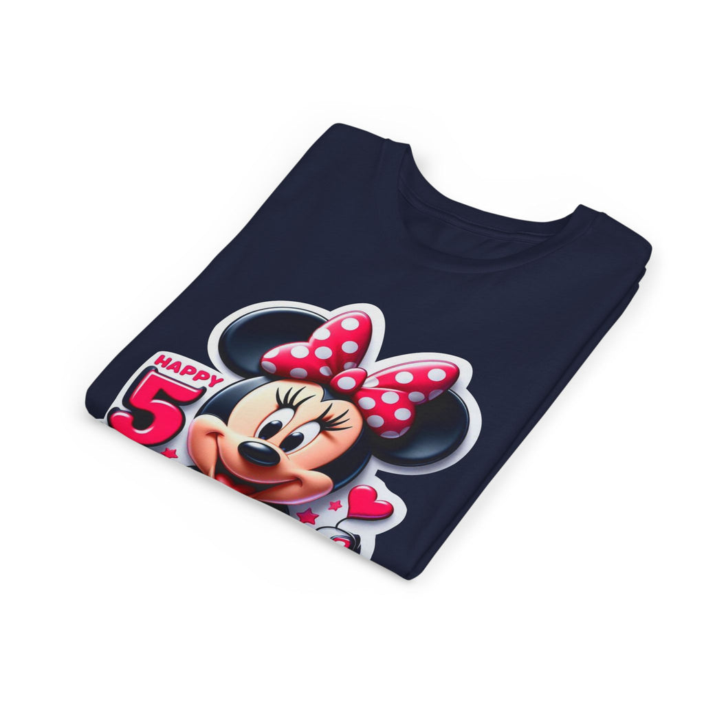 Minnie Mouse Happy 5th Birthday Youth Tee