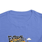 Toddler Tee - "Extreme Adventure 4x4 Off Road" Blue Monster Truck.