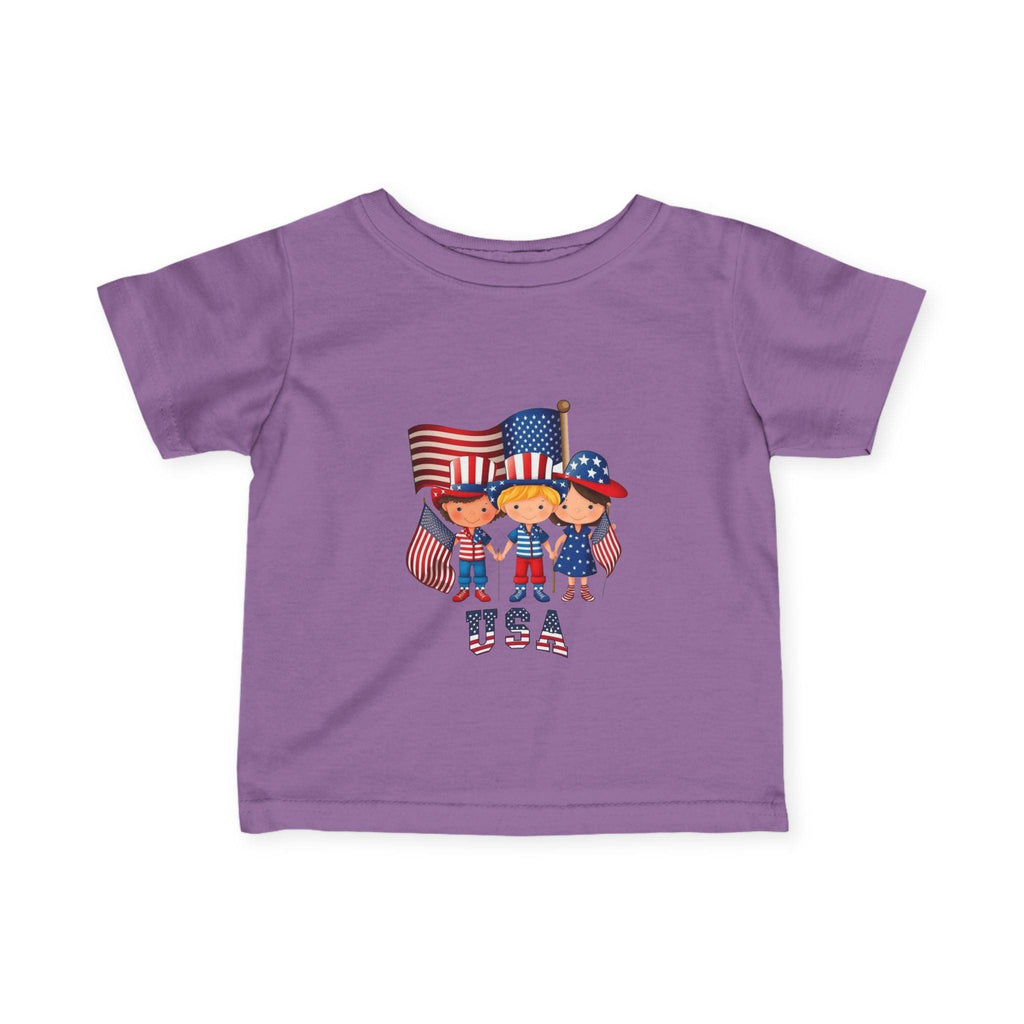 Infant 4th of July Tee — Cute USA Baby Patriotic Shirt.