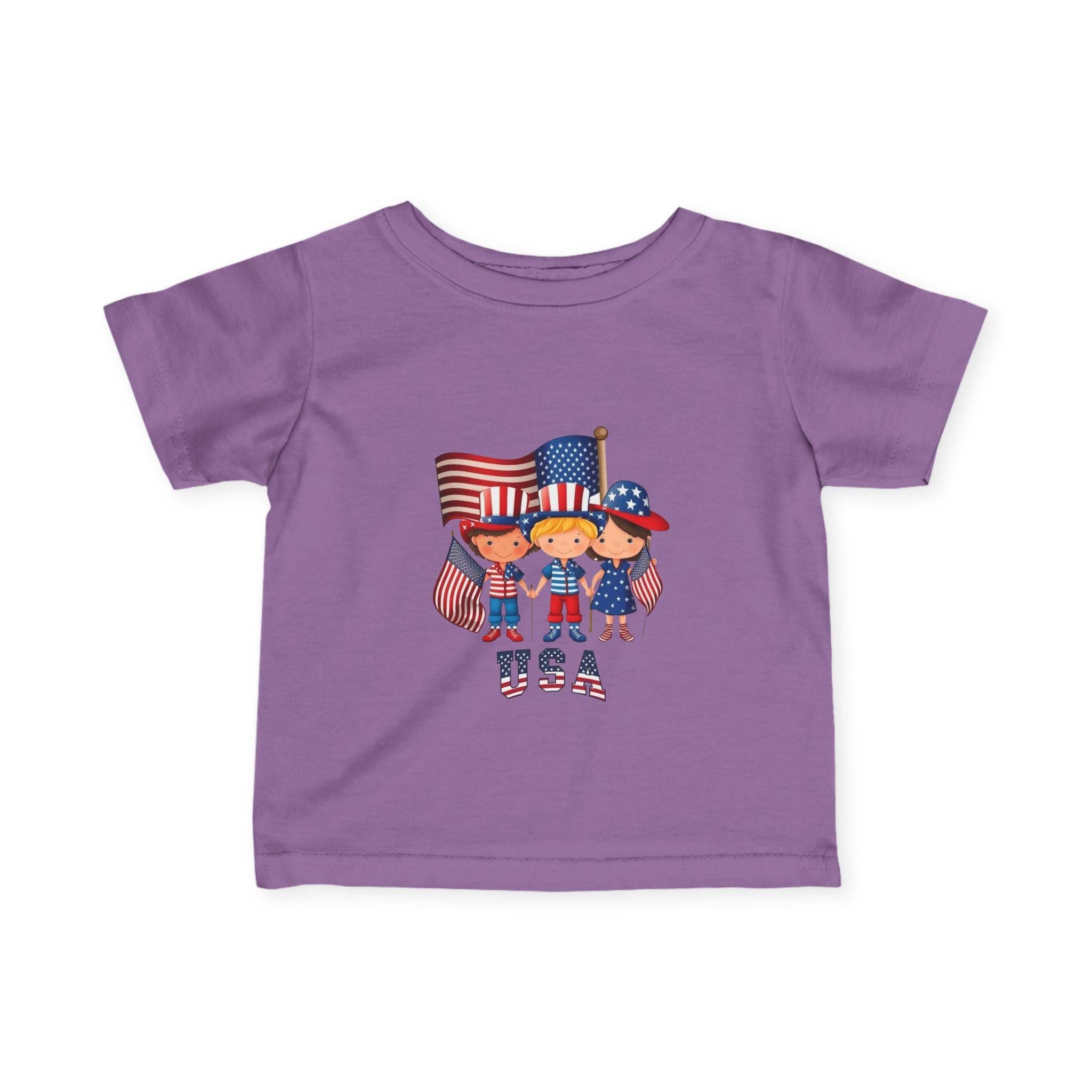Infant 4th of July Tee — Cute USA Baby Patriotic Shirt.