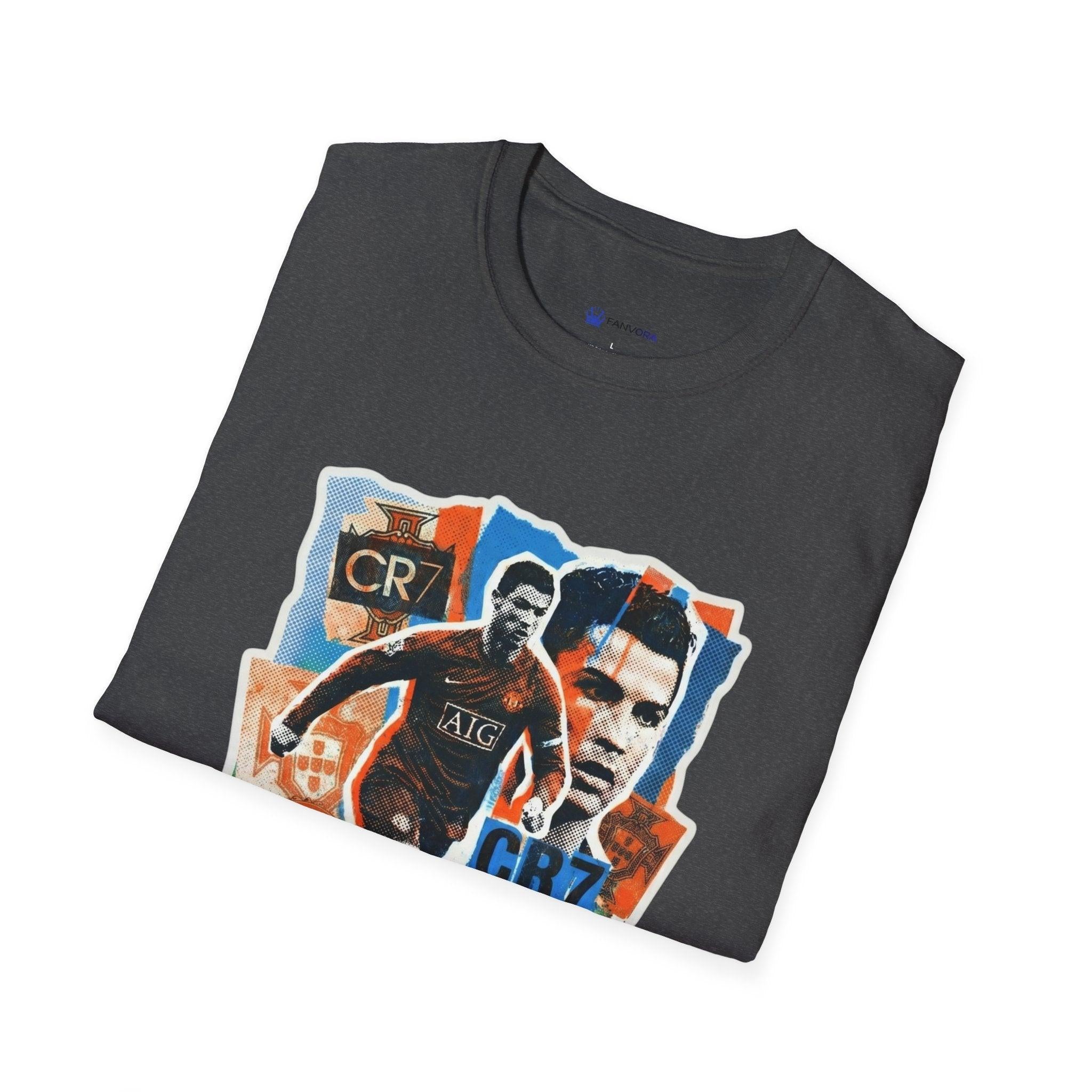 CR7 Soccer Graphic T-Shirt — Vintage Collage World Cup 2026 Fan Inspired.