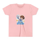 Youth Tee - Cute 'Super Strike!' Soccer Boy Graphic