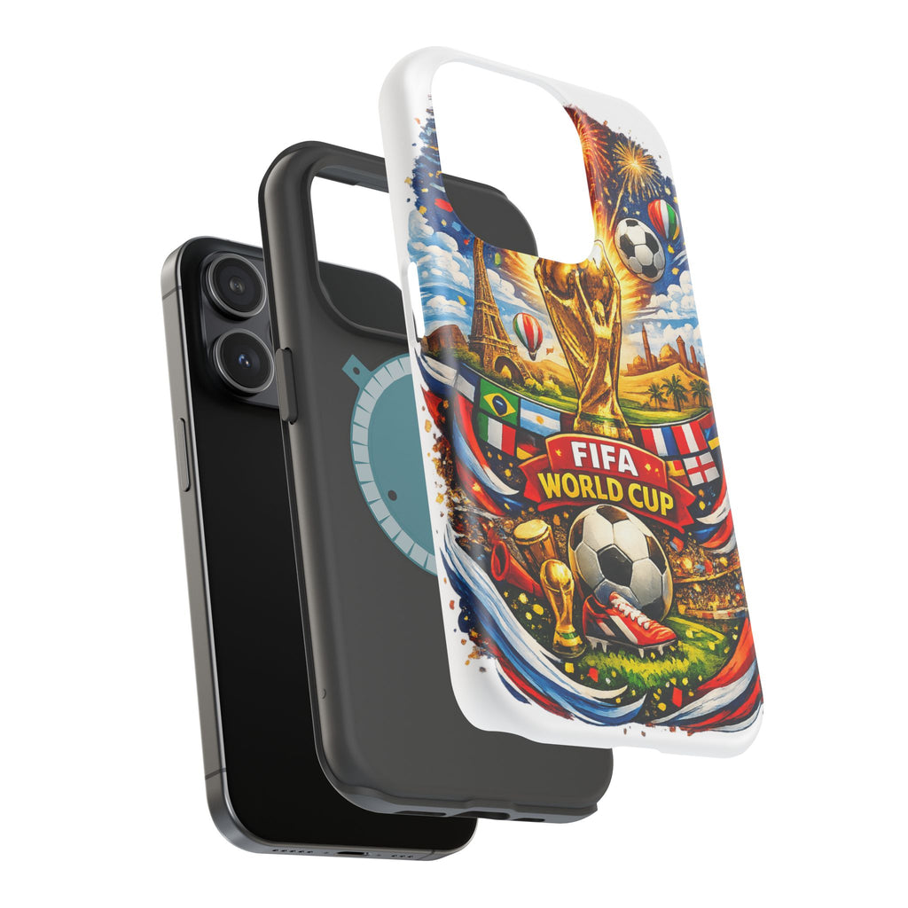 Soccer Magnetic Impact-Resistant Phone Case — FIFA Trophy Design