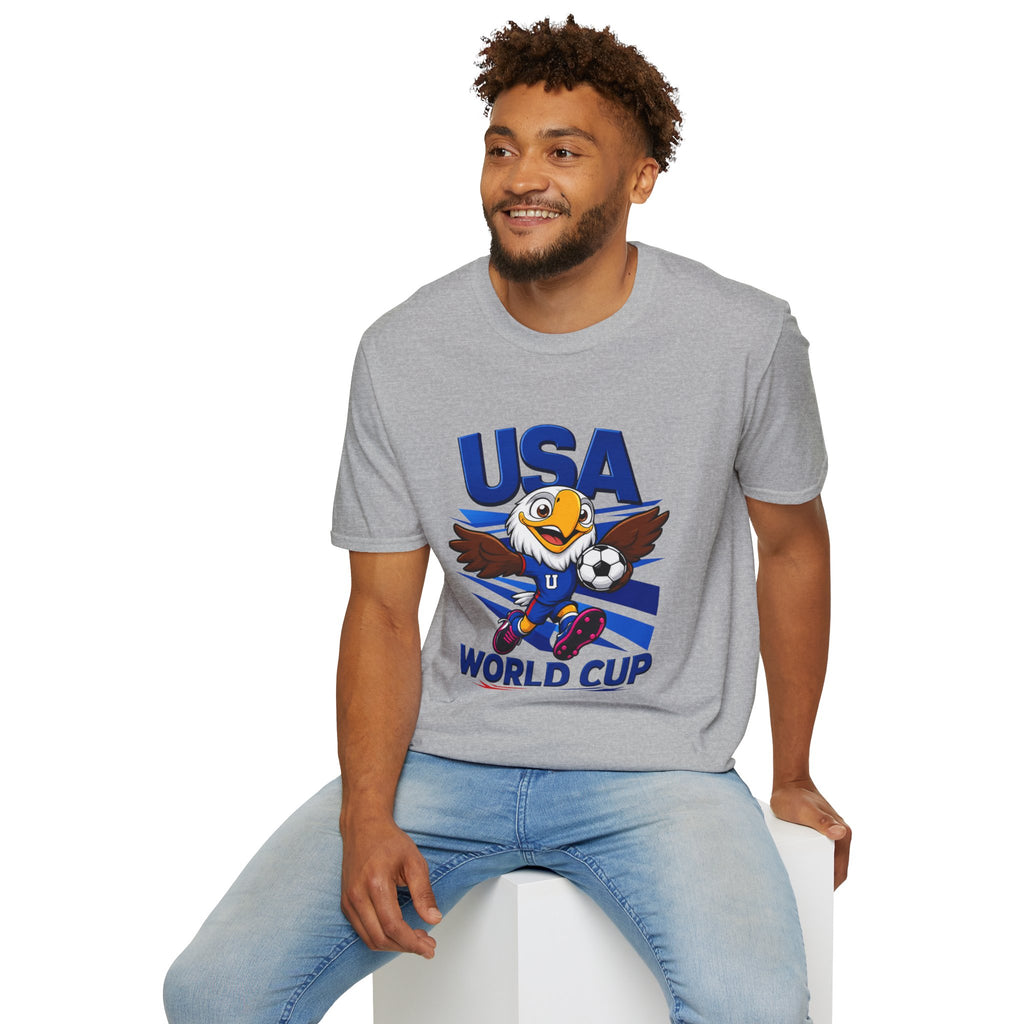 USA  Soccer T-Shirt — Eagle Mascot Graphic