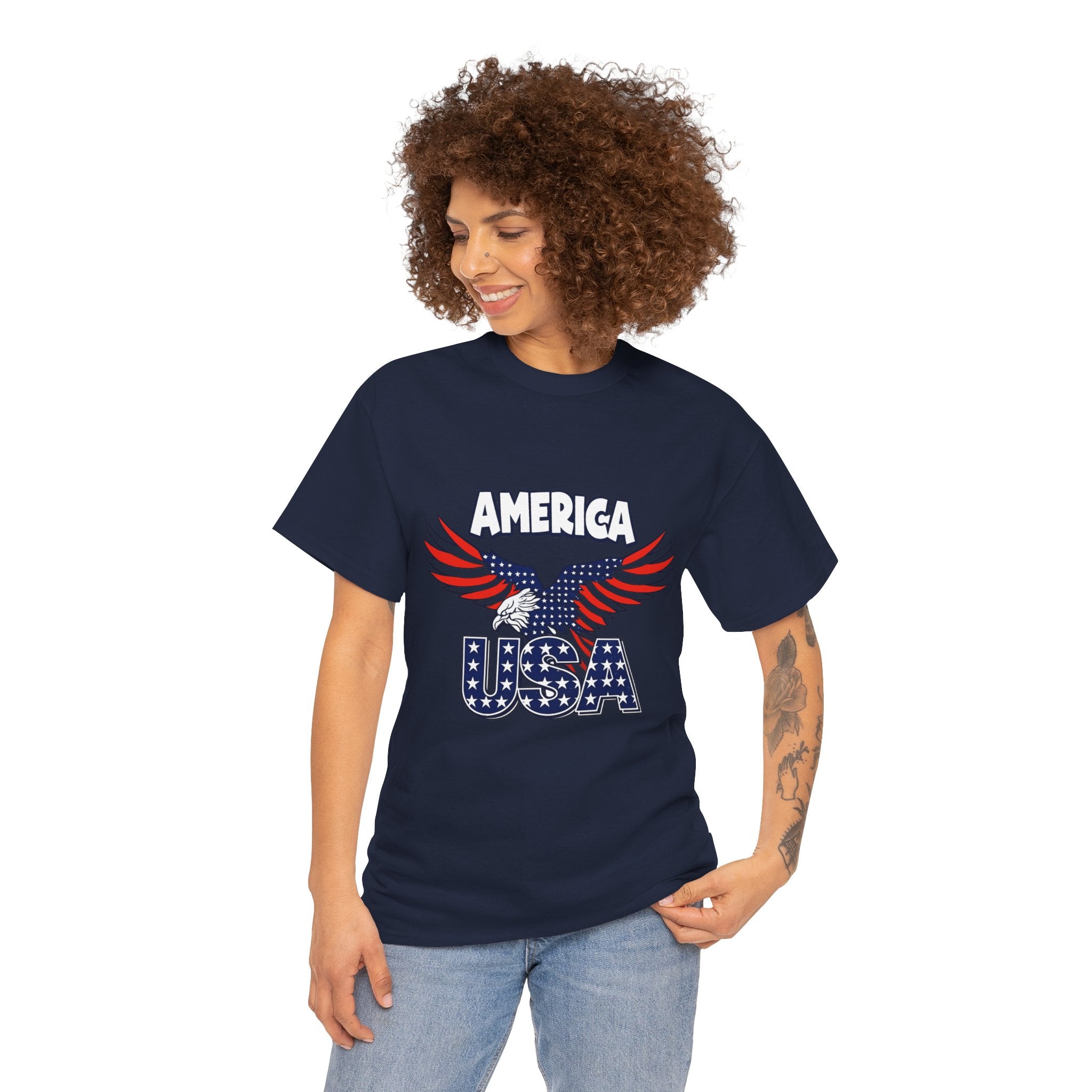 USA Eagle T-Shirt – America Patriotic Graphic Tee for 4th of July