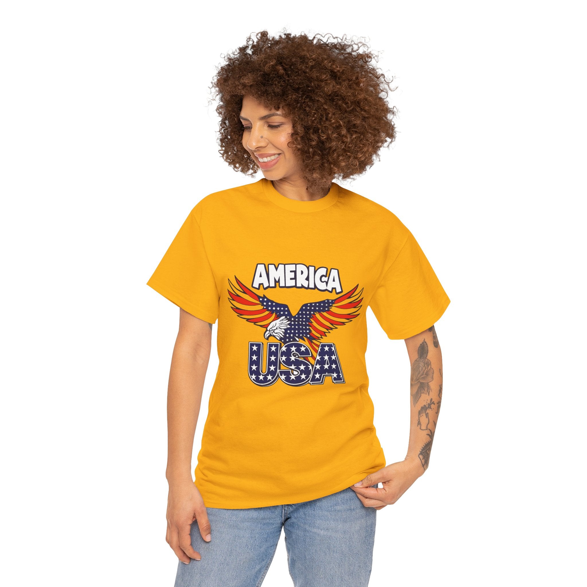 USA Eagle T-Shirt – America Patriotic Graphic Tee for 4th of July