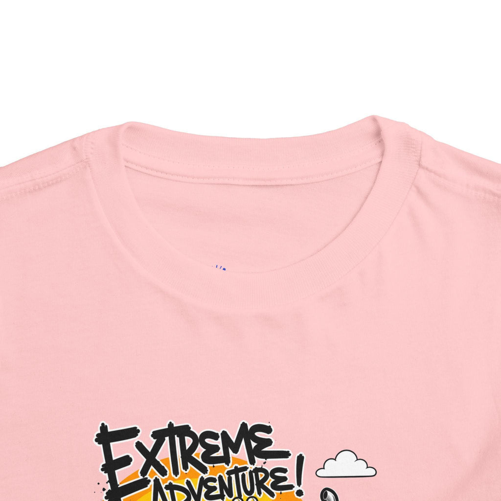 Toddler Tee - "Extreme Adventure 4x4 Off Road" Blue Monster Truck.