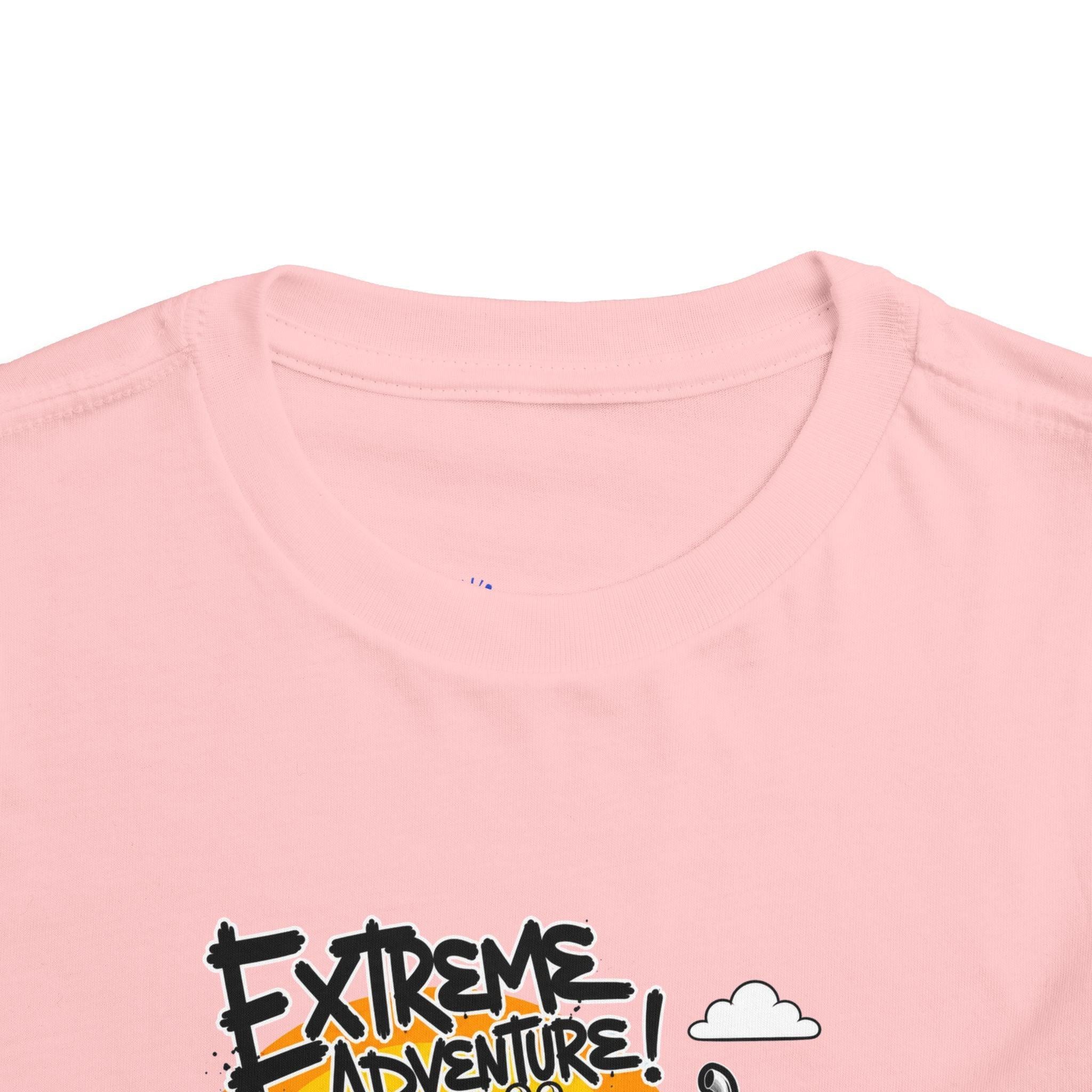Toddler Tee - "Extreme Adventure 4x4 Off Road" Blue Monster Truck.