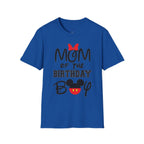Mom of the Birthday Boy T-Shirt — Cute Minnie/Mickey Theme Disney Birthday Tee