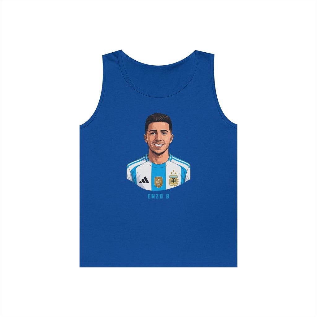 "I am Here to Stay" Argentina Soccer Star Tank Top — Jersey Portrait World Cup 2026.