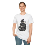 Moto Travel T‑Shirt — Vintage Motorcycle Rider Tee