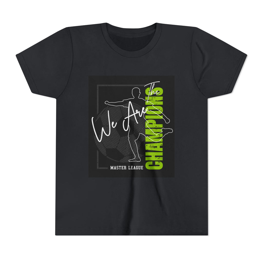 Youth Tee — "We Are Champions" Soccer Champion Graphic Shirt