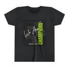 Youth Tee — "We Are Champions" Soccer Champion Graphic Shirt