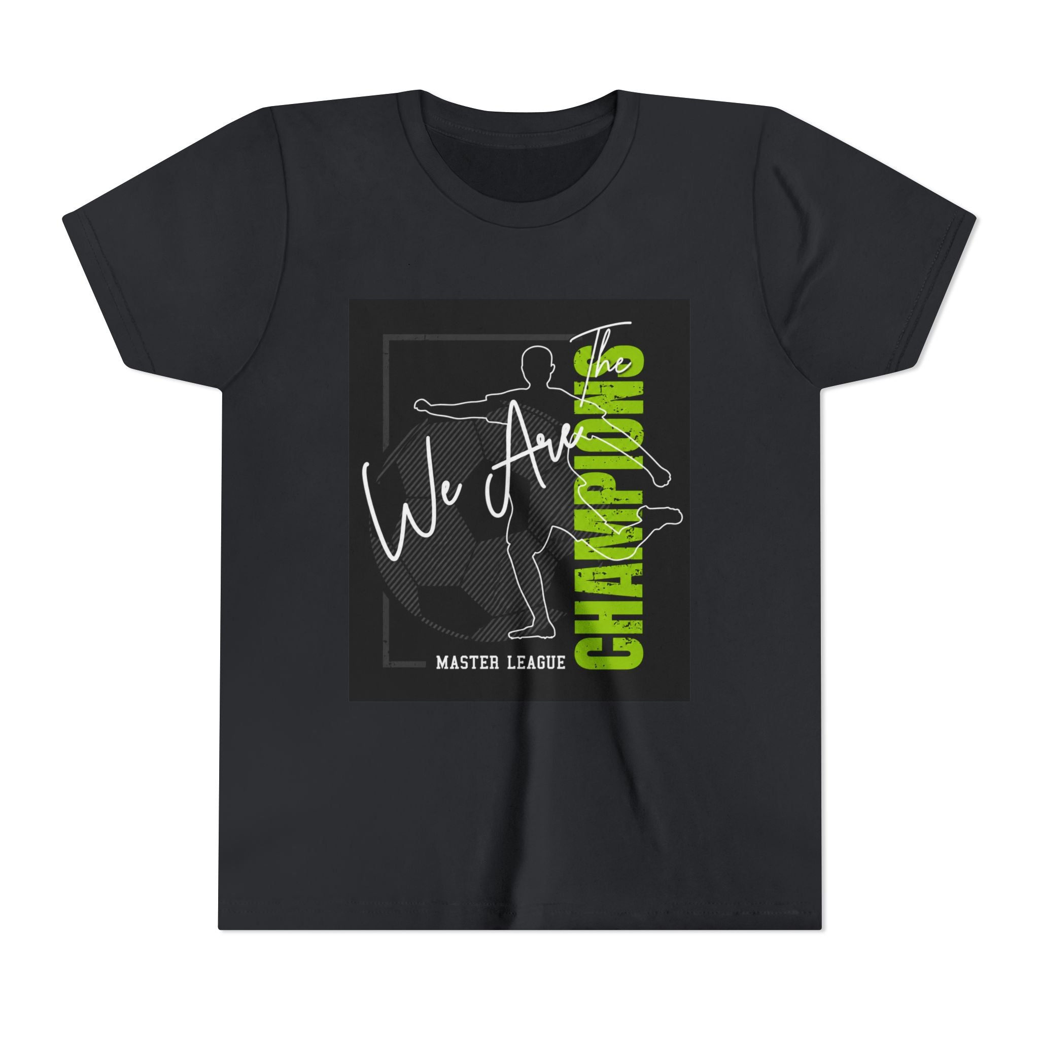 Youth Tee — "We Are Champions" Soccer Champion Graphic Shirt
