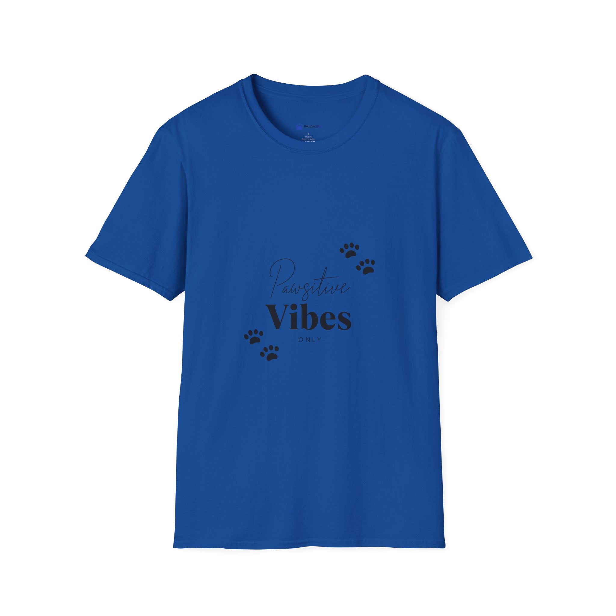Pawsitive Vibes T-Shirt — Cute Paw Print Pet Lover Tee