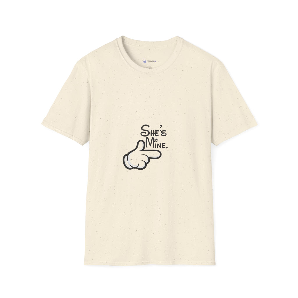 Couples Pointing 'She's Mine' T-Shirt