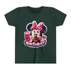 Minnie Mouse Happy 5th Birthday Youth Tee