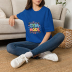 Gym Mode T-Shirt — Cute Barbell Fitness Tee for Gym Lovers