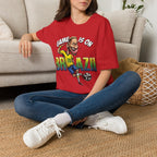 Brazilian Soccer comic style  figure T-Shirt — "Game Is On" Caricature Neymar Fan Tee