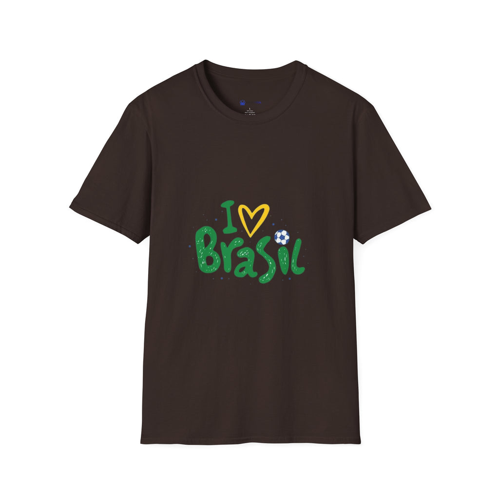 Brazil Soccer T-Shirt — I  Brazil Football Fan Tee