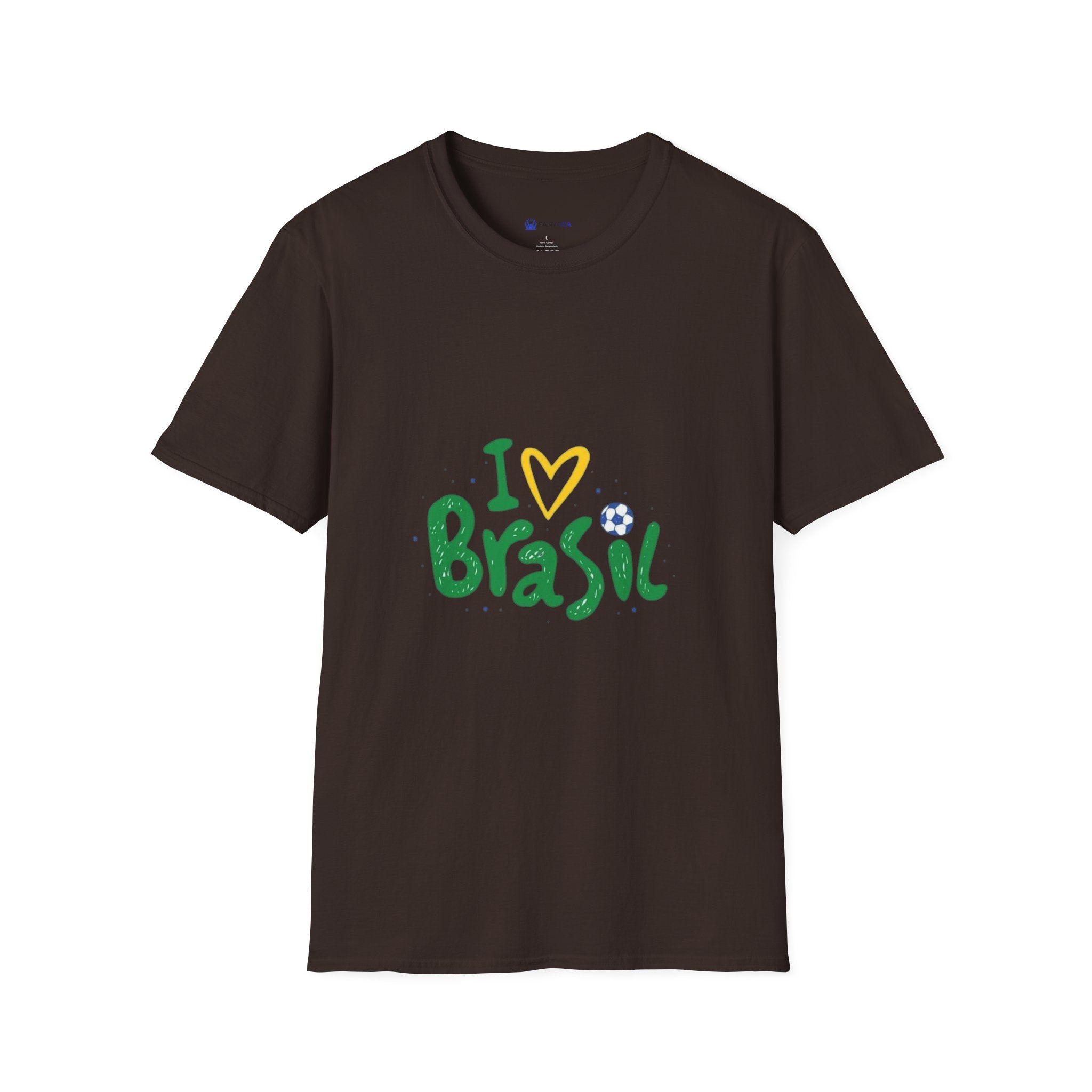 Brazil Soccer T-Shirt — I  Brazil Football Fan Tee